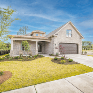 Exterior of a home in Southport NC, the beach boca model in the Home Place of Southport